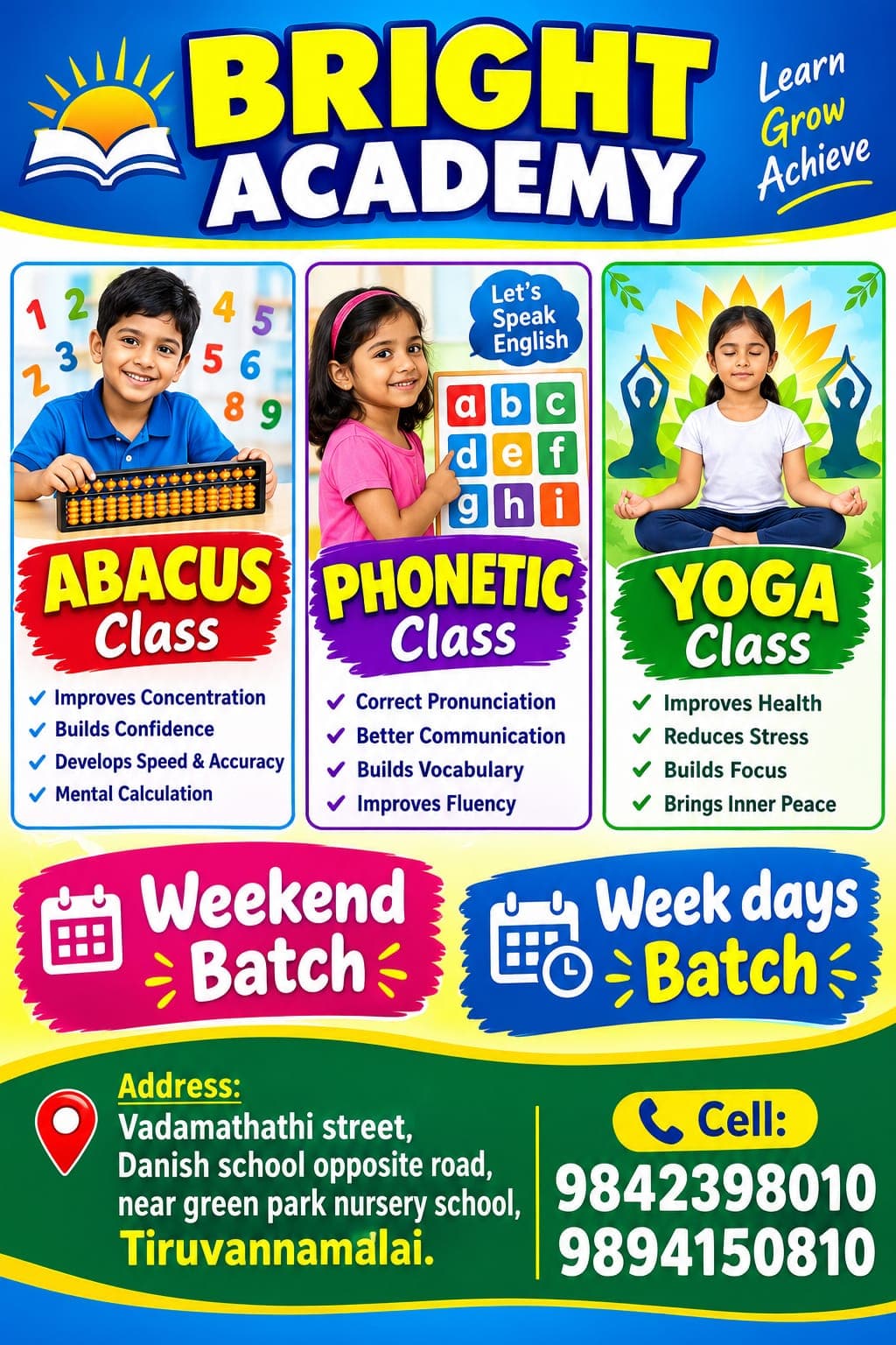 Bright Academy student ready to learn